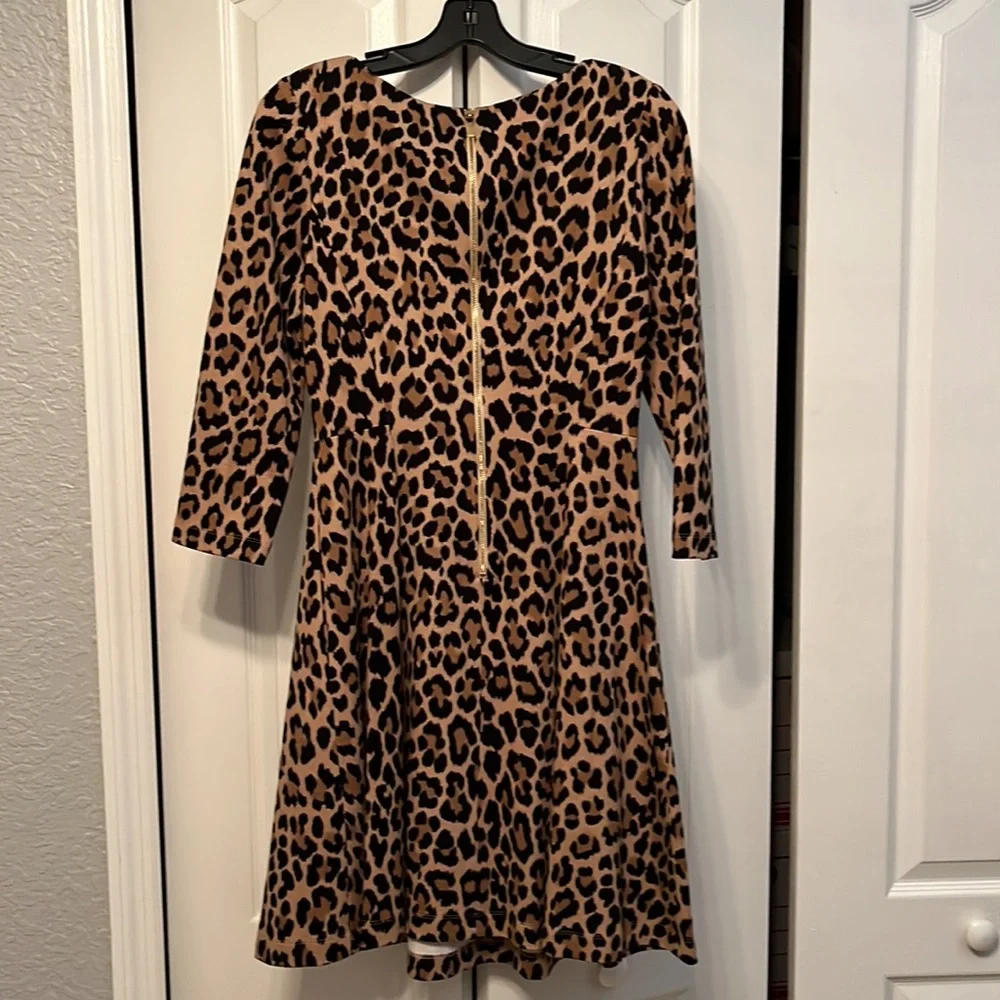 Kate Spade Leopard Ponte Dress Womens Size 6